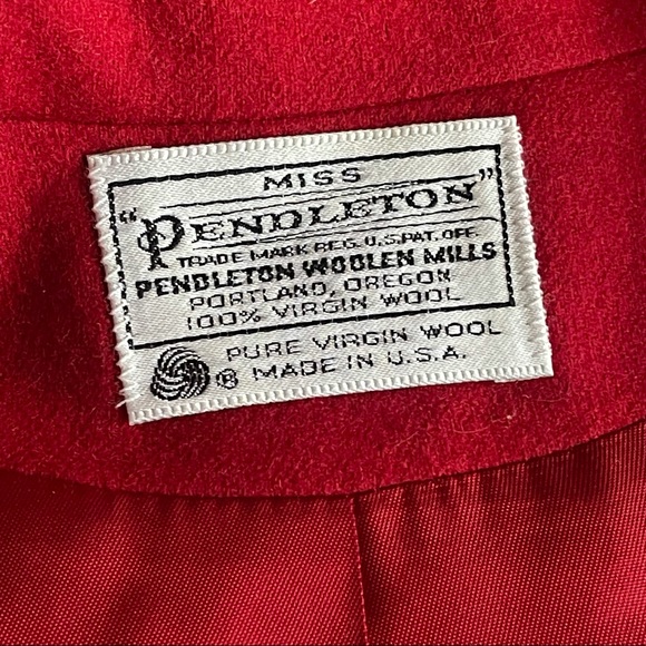Pendleton Red Small Wool Blazer - Picture 5 of 12